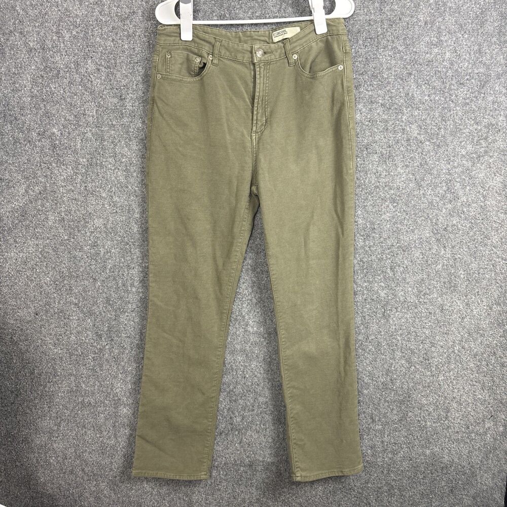 32 Degrees Cool Sweatpant Jeans Womens Size 12 Olive Green Straight